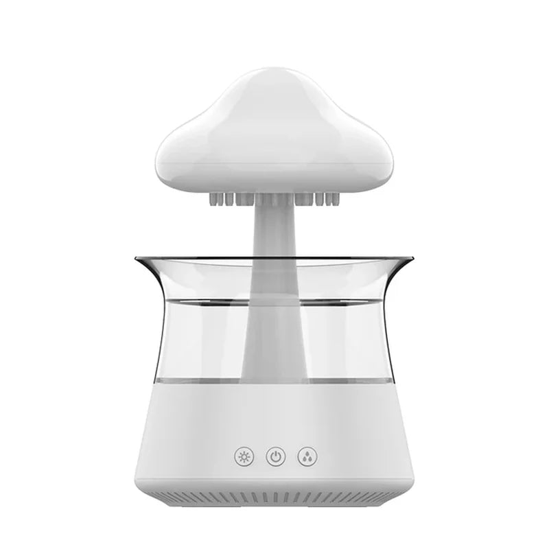 Difusor Relax Cloud Rain: Humidificador ultrasónico de aromaterapia con lámpara de colores