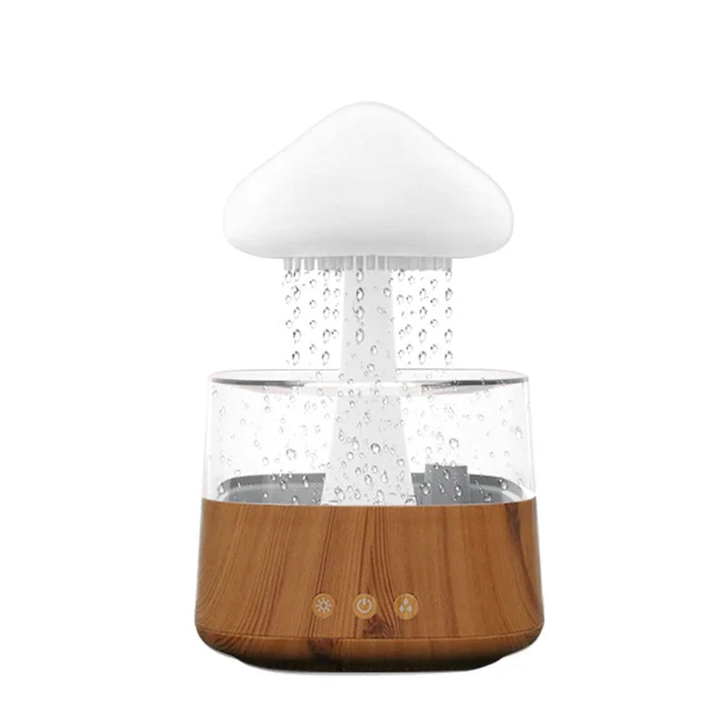Difusor Relax Cloud Rain: Humidificador ultrasónico de aromaterapia con lámpara de colores