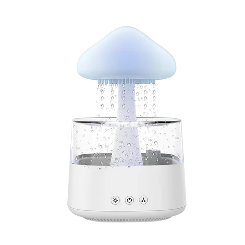 Difusor Relax Cloud Rain: Humidificador ultrasónico de aromaterapia con lámpara de colores